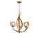 Firenze Three Light Pendant in Gold Leaf (16|28713CRGL)