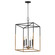 SoHo Four Light Pendant in Black/Weathered Brass (16|28625BKWBR)