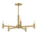 Emana Five Light Chandelier in Natural Aged Brass (16|21365NAB)