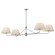 Dunbridge Four Light Chandelier in Polished Nickel (16|18414OFPN)