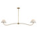 Saxon Two Light Pendant in Natural Aged Brass (16|18102WTNAB)