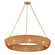 Bower Eight Light Pendant in Natural Aged Brass (16|14314NANAB)
