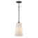 Hudson One Light Pendant in Black (16|12886SWBK)