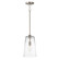 Hudson One Light Pendant in Satin Nickel (16|12886CLSN)