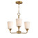 Hudson Three Light Chandelier in Natural Aged Brass (16|12873SWNAB)