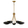 Maris Five Light Chandelier in Black / Natural Aged Brass (16|10825BKNAB)