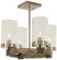 Bridlewood Four Light Semi Flush Mount in Stone Grey w/Brushed Nickel (7|4637-106)