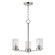 Lateral Three Light Chandelier in Satin Nickel (16|10287CLSN)