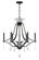 Laurel Estate Six Light Chandelier in Coal (7|4446-66A)