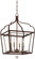 Astrapia Four Light Foyer Pendant in Dark Rubbed Sienna w/Aged Silver (7|4344-593)