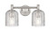 Downtown Urban Two Light Bath Vanity in Satin Nickel (405|434-2W-SN-G559-5CL)