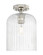 Downtown Urban One Light Flush Mount in Polished Nickel (405|434-1F-PN-G559-8SDY)