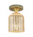 Downtown Urban One Light Flush Mount in Brushed Brass (405|434-1F-BB-G559-5ME)