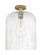 Downtown Urban One Light Flush Mount in Brushed Brass (405|434-1F-BB-G559-12SDY)