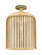 Downtown Urban One Light Flush Mount in Brushed Brass (405|434-1F-BB-G559-12ME)