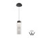 Kanister LED Pendant in Black/White Glass (34|PD413612-TWA-BKWT)