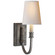 Modern Library One Light Wall Sconce in Sheffield Nickel (268|TOB 2327SN-NP)