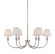 Cambria Six Light Chandelier in Polished Nickel (62|1622-6 PN-HGW)