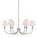 Cambria Six Light Chandelier in Polished Nickel (62|1622-6 PN-EPW)