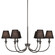Cambria Six Light Chandelier in Oil Rubbed Bronze (62|1622-6 ORB-EHB)