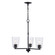 Three Light Pendant in Black (110|71975-3 BK)