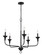 Five Light Chandelier in Black (110|71945 BK)