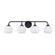 Four Light Vanity in Black (110|22804 BK)