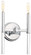 Pillar Two Light Wall Sconce in Chrome (7|3092-77) Pillar Two Light Wall Sconce in Chrome (7|3092-77)