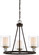 Studio 5 Three Light Chandelier in Painted Bronze w/Natural Brushed Brass (7|3077-416)