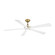 Crown 62'' Ceiling Fan in Soft Brass/Matte White (441|FR-D2602-62L-SB/MW)