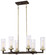 Ainsley Court Six Light Island Pendant in Aged Kinston Bronze w/Brushed Brass Highlights (7|3046-560)