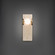 Okemo LED Wall Sconce in Beige Travertine/Aged Brass (281|WS220614-WV/AB)
