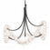Parel LED Pendant Chandelier in Antique Nickel (281|PD-50437-AN)
