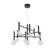 Terra LED Chandelier in Black (78|AC6859BK)