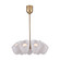 Cocoon Nine Light Chandelier in Winter Brass (33|524355WBWT)