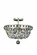 Lucia Four Light Semi Flush Mount in Vintage Silver Leaf (238|029941-042)