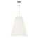 Chrissy Four Light Pendant in Shannon Oyster Fabric w/Polished Nickel (165|S494)
