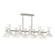 Clare Ten Light Chandelier in Polished Nickel w/Lily Painted (165|LY21LY)