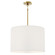 Jack Four Light Pendant in Shannon Oyster Fabric w/Modern Brass (165|496)