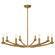 Goldie Eight Light Chandelier in Lacquered Burnished Brass (165|2953)