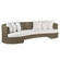 Helene Outdoor Sofa in Pearl/Greige (314|FFS08)