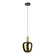 Fruitera LED Pendant in Black, Brushed Gold (217|390464A)
