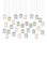 Polpo 30 Light Pendant in Blue/Green/White/Silver (142|9000-1423)