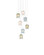 Polpo Seven Light Pendant in Blue/Green/White/Silver (142|9000-1420)