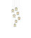 Polpo Seven Light Pendant in Green/Silver (142|9000-1397)