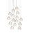 Banyan 15 Light Pendant in Antique Brass/Clear/Silver (142|9000-1390)