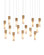 Cannula 15 Light Pendant in Vintage Brass/White/Silver (142|9000-1383)