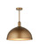 Cupola LED Pendant in Antique Brass/White (142|9000-1378)