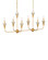 Aurelia Six Light Chandelier in Contemporary Gold Leaf/Contemporary Gold/Frosted (142|9000-1329)