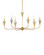 Aurelia Six Light Chandelier in Contemporary Gold Leaf/Contemporary Gold/Frosted (142|9000-1328)